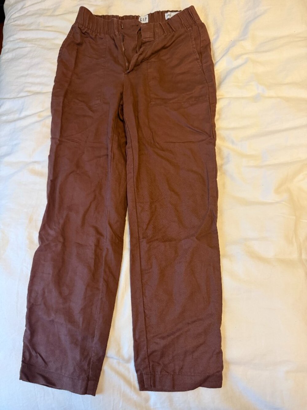 Gap women's pleated linen-cotton pants – size XXS